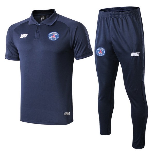 Polo Ensemble Complet Paris Saint Germain 2019-20 Bleu